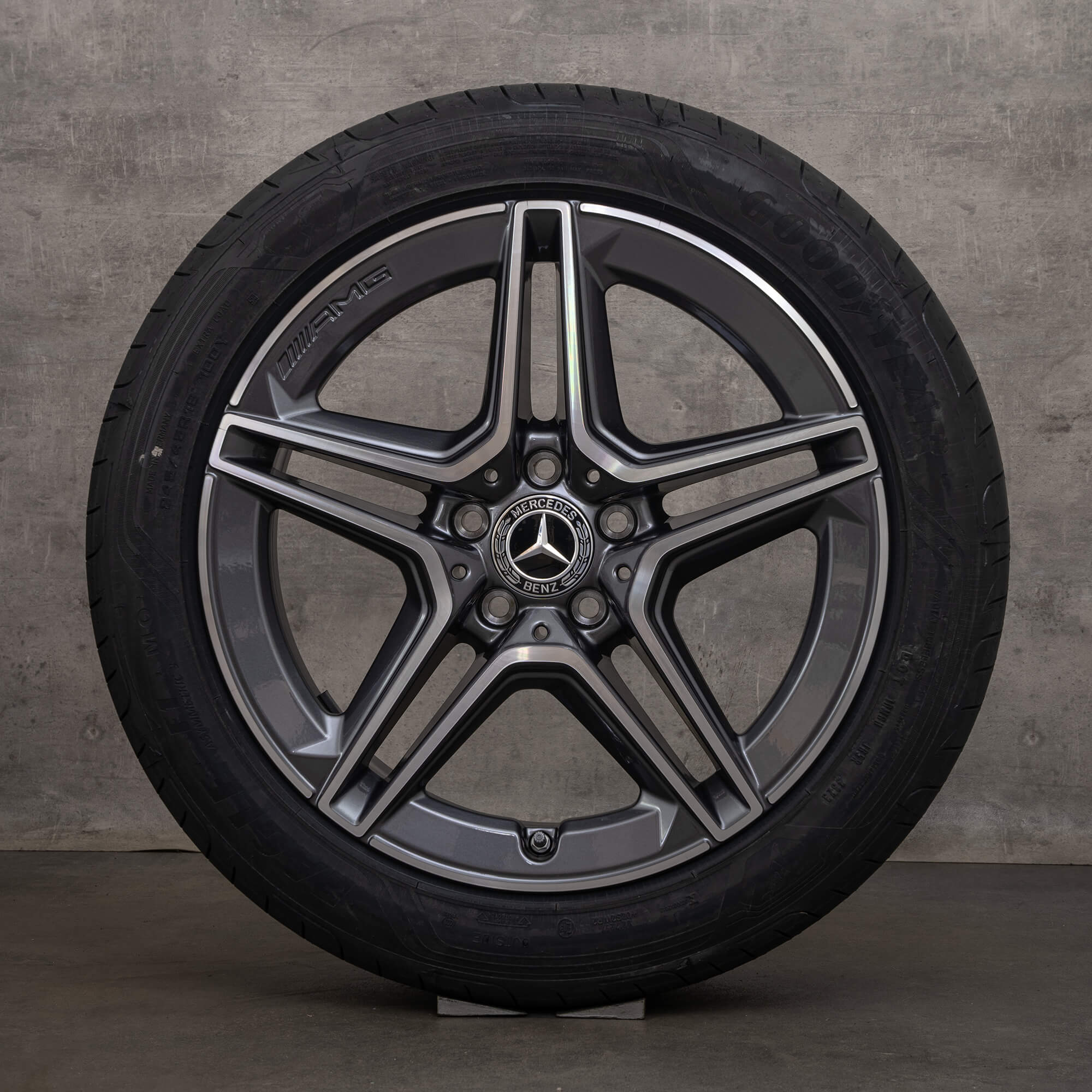 Originele AMG Mercedes Benz E-Klasse velgen 18 inch W213 S213 C238 A238 zomerbanden A2134016300 Himalaya grijze zomerwielen NIEUW