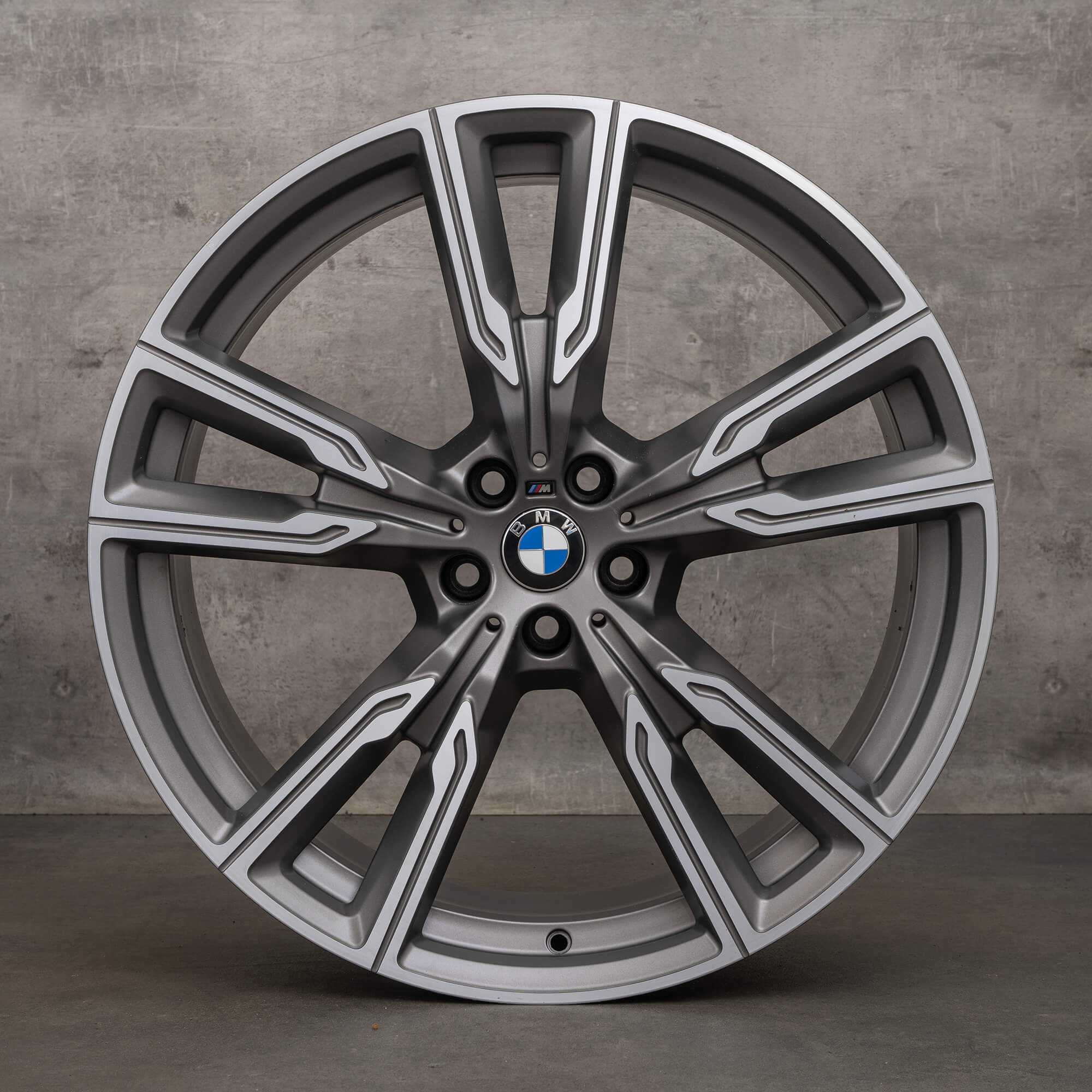 OEM BMW X5 G05 X6 G06 22 inch rims 8072002 8072003 747 M cerium grey matt high gloss