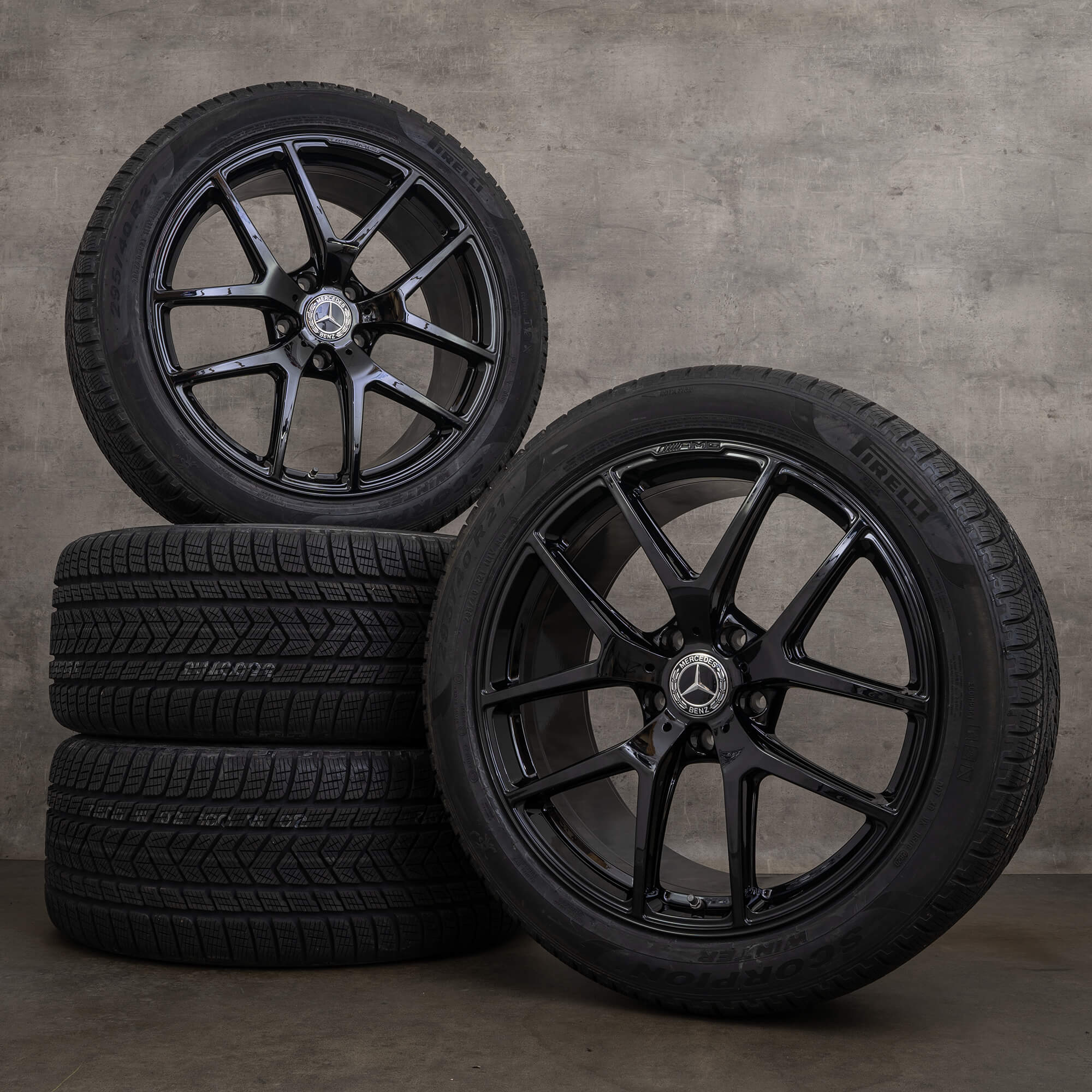 Jante de iarnă Mercedes Benz Clasa G AMG originale 21 inch W463 63 65 jante A4634010400 negru