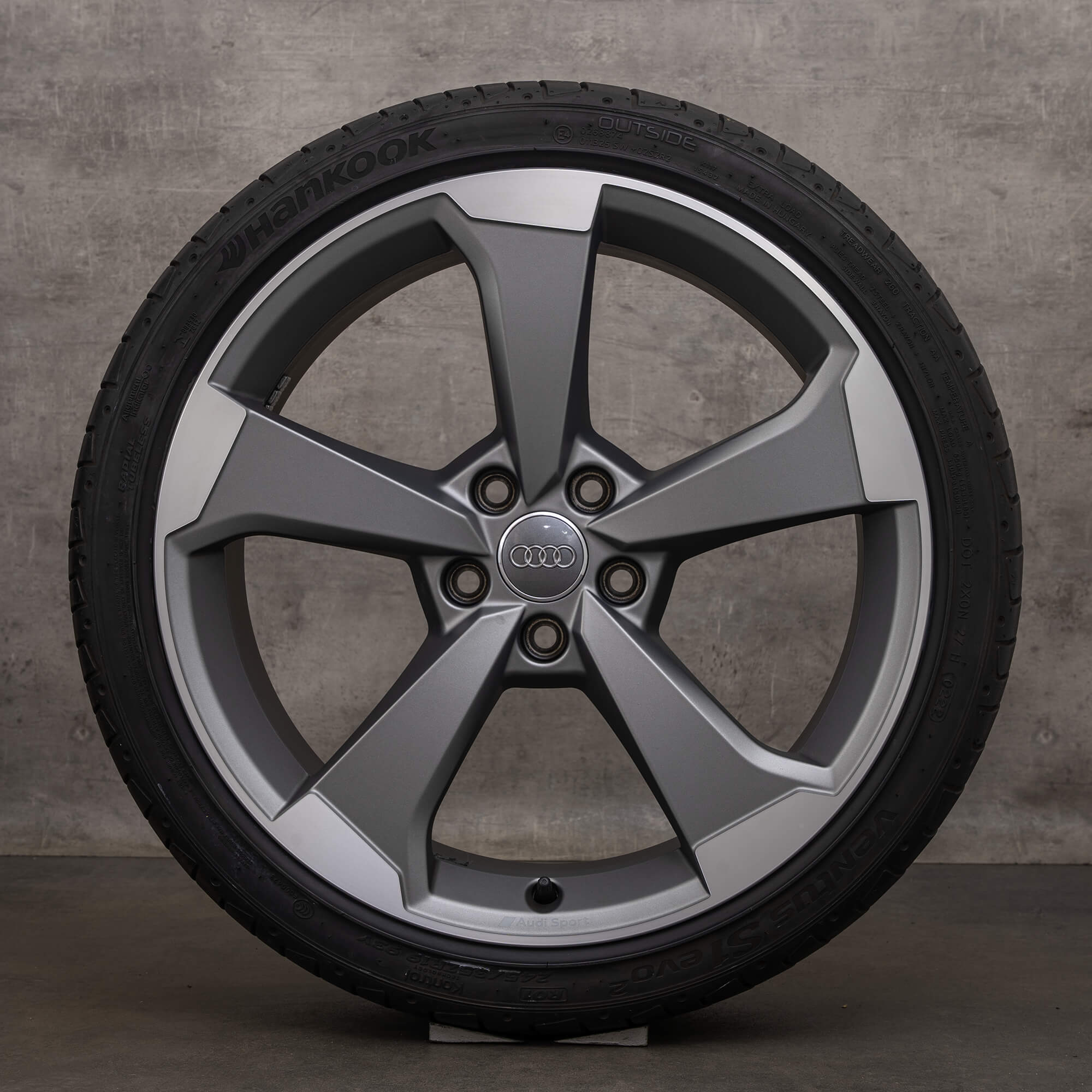 Jante originale Audi A4 19 inch B9 8W anvelope de vara rotor 8W0601025CG roti