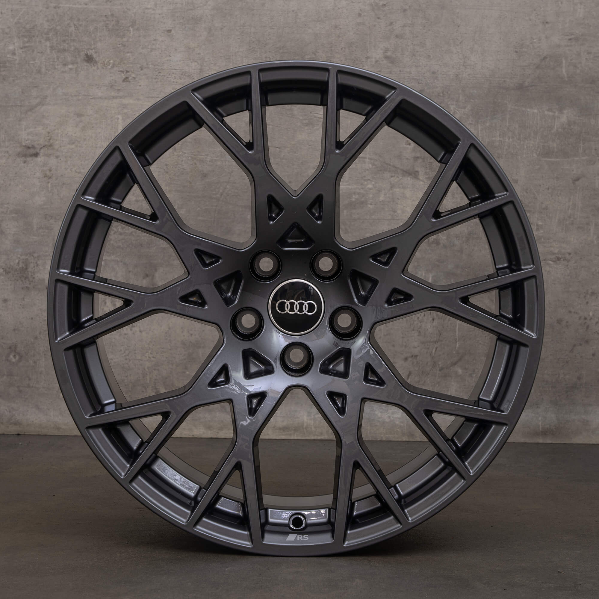 OEM Audi RS3 rims 19 inch 8Y 8Y0601025DA 8Y0601025CS grey high gloss NEW