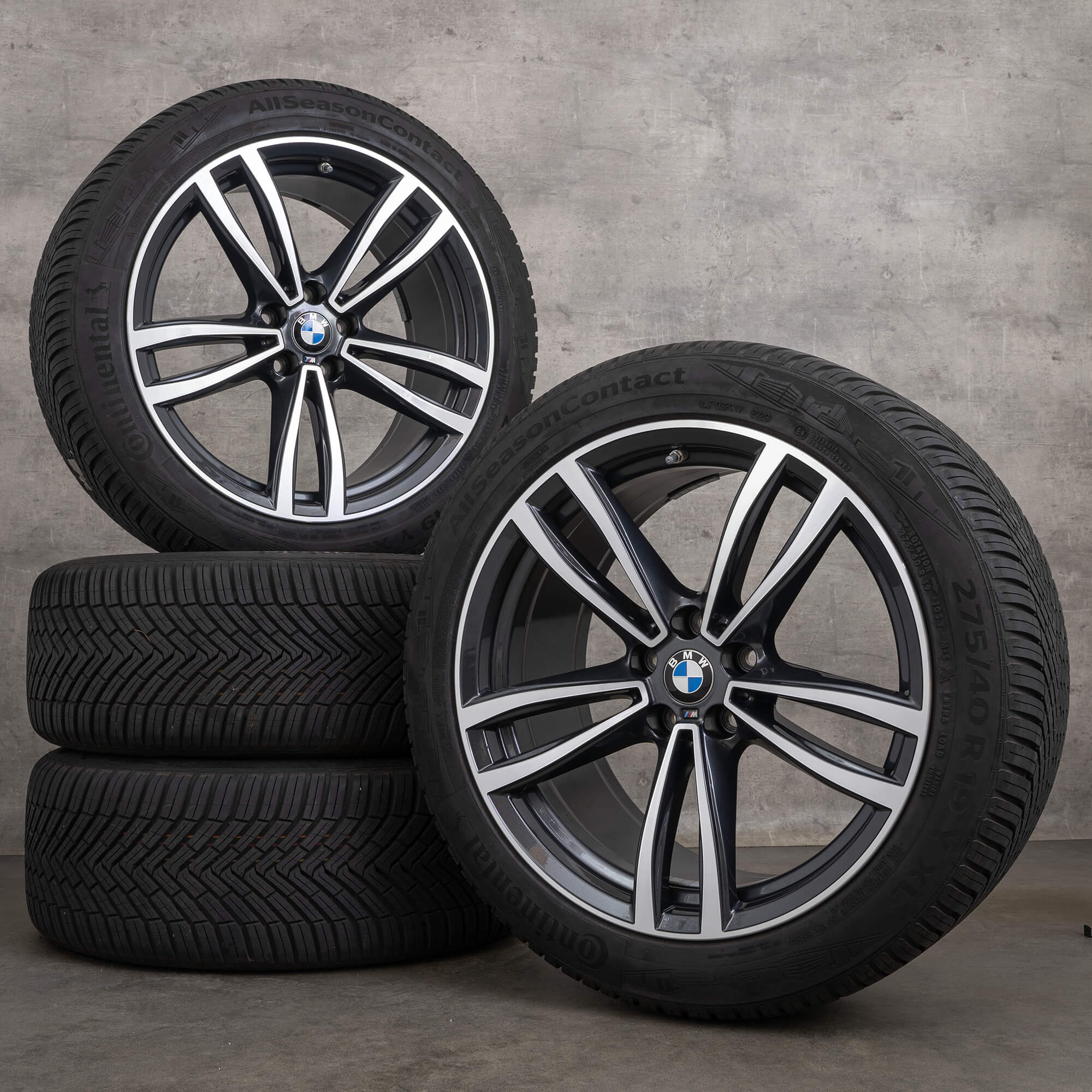 BMW 6-serie GT G32 7-serie G11 G12 19 tommer helårsdæk fælge all-weather dæk