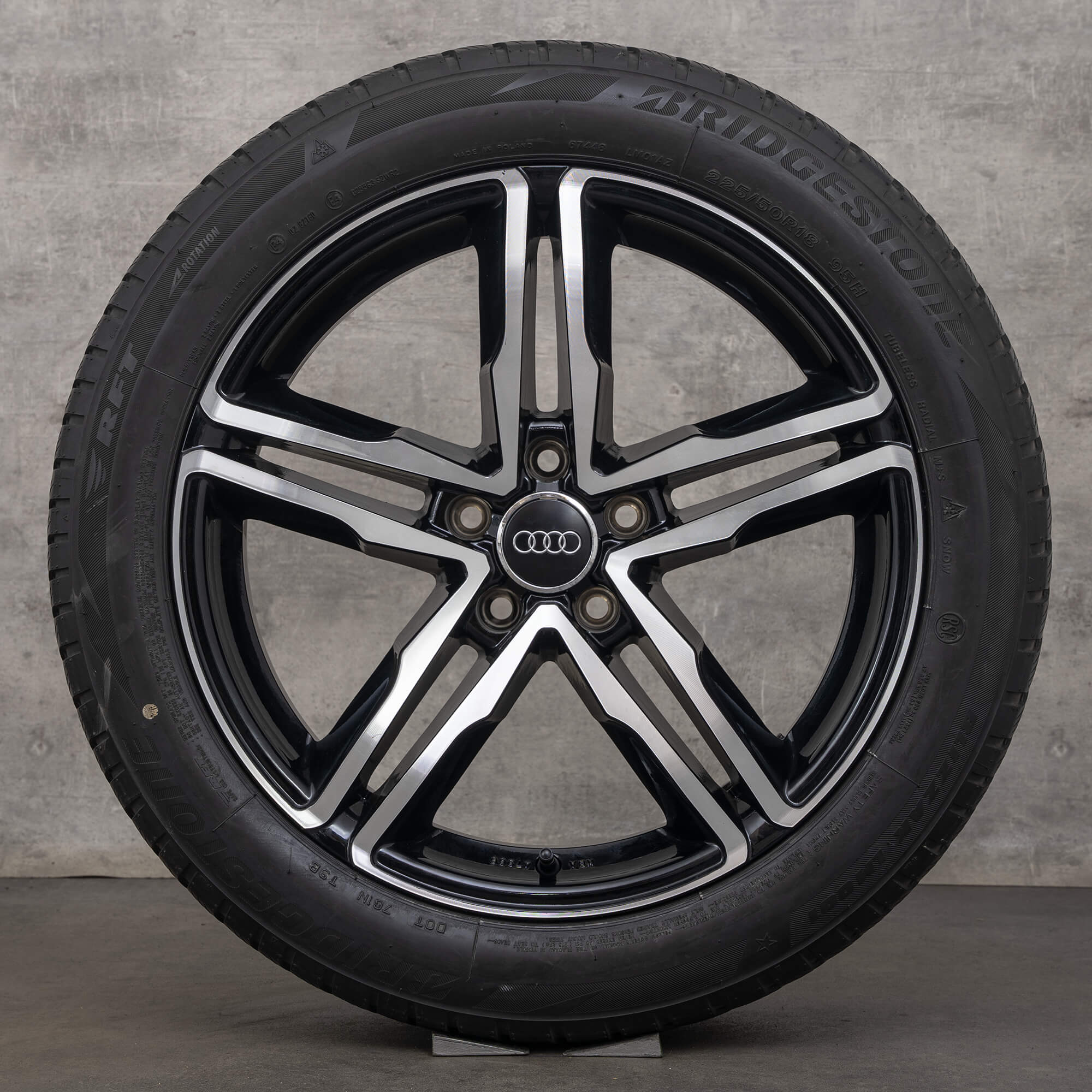 Audi A6 4G RSQ3 8U roues hiver pneus jantes aluminium 18 pouces KBA47966