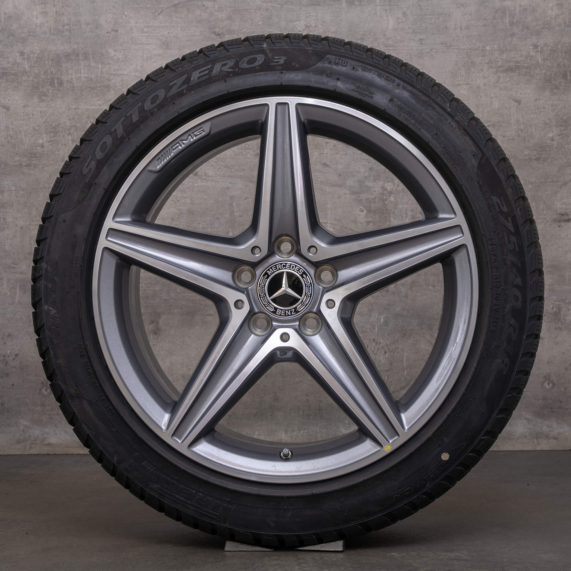 OEM AMG Mercedes Benz E-Class winter wheels 18 inch W213 S213 A238 C238 rims A2134011800 A2134011900 himalaya gray glossy turned