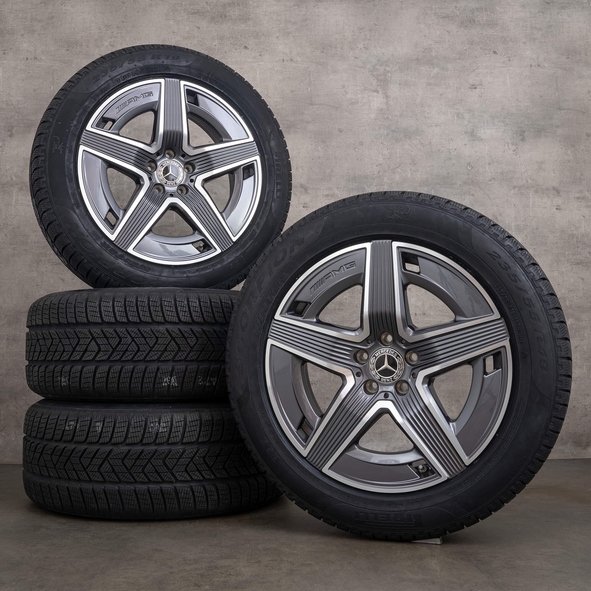 AMG Mercedes Benz GLC 254 rodas de inverno pneus jantes 19 polegadas A2544010400