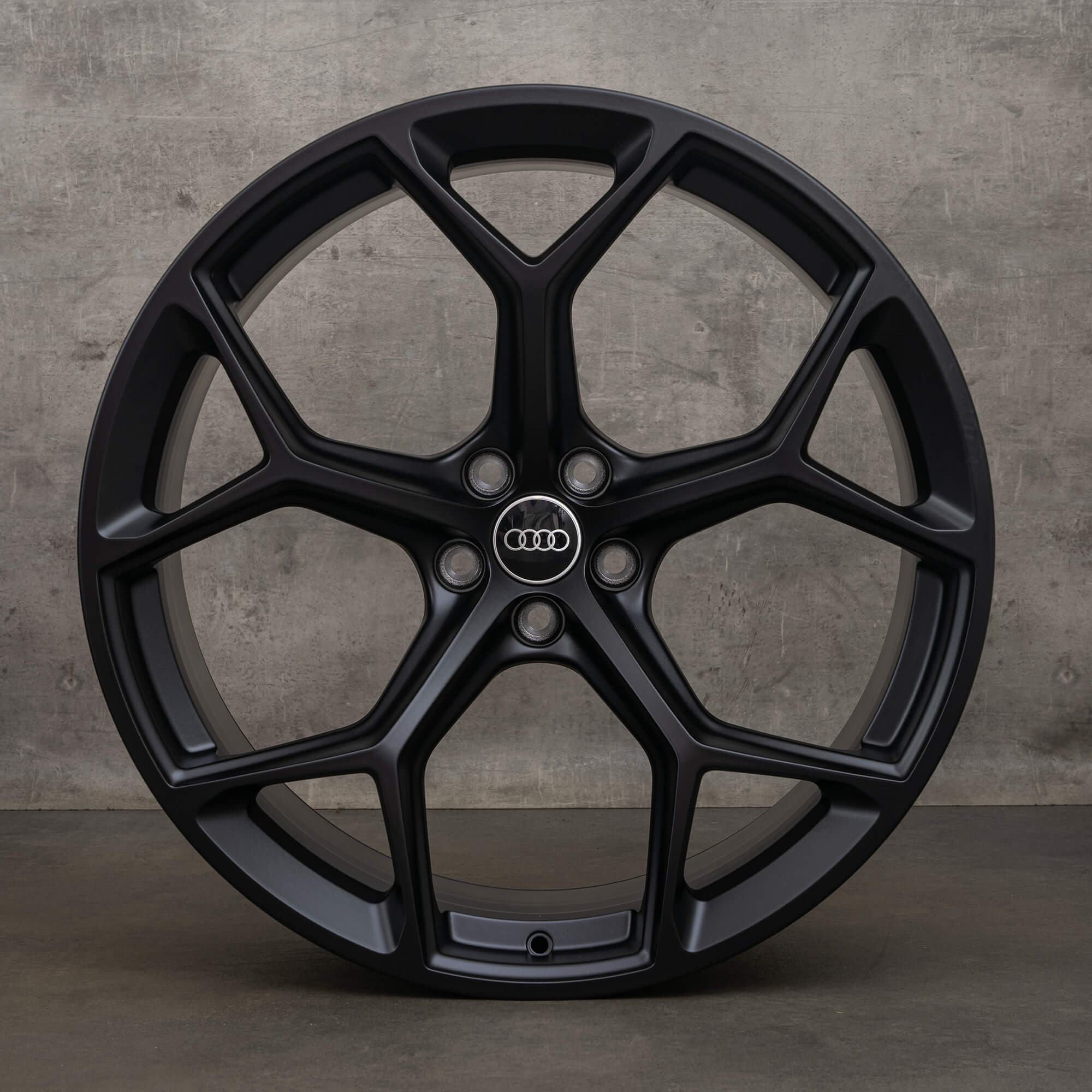 OEM Audi RS6 RS7 rims 22 inch 4K C8 4K0601025BM honeycomb design black matt NEW