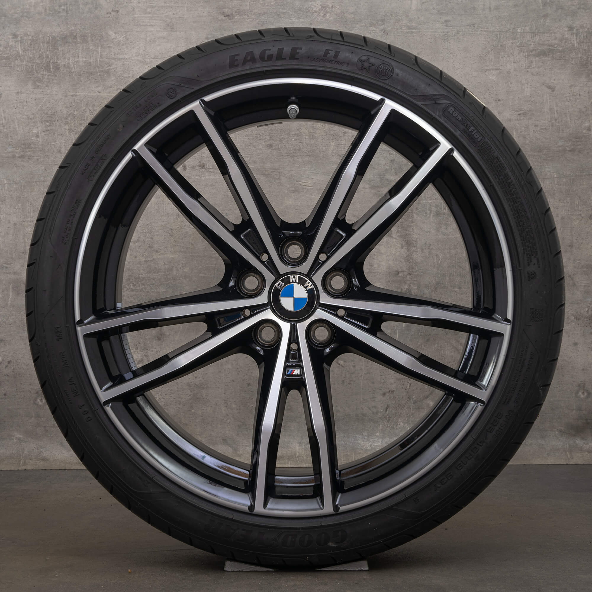 OEM BMW 2 Series G42 3 G20 G21 4 G22 G23 19 inch rims summer tires 8090094 8090095 black