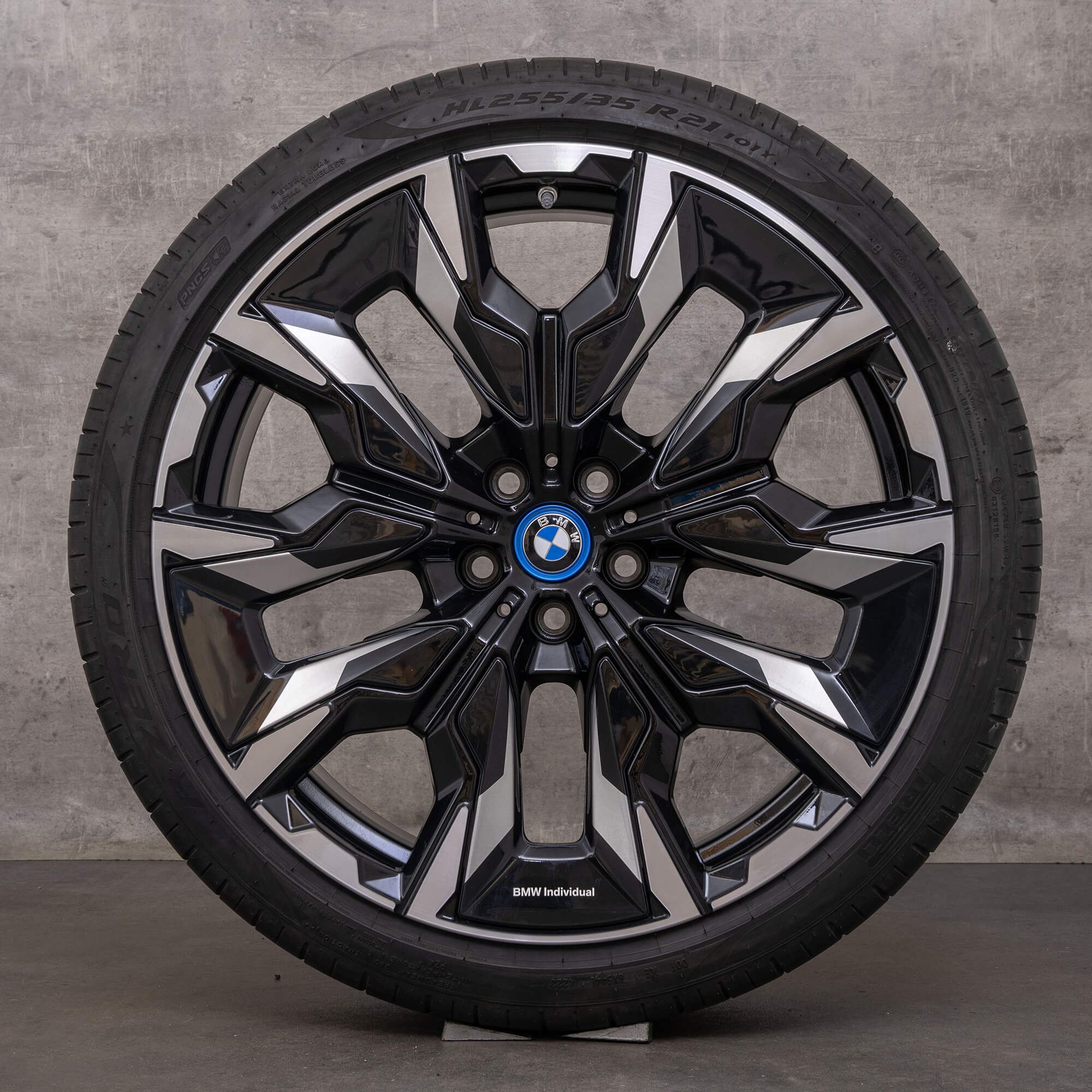 Originele BMW 5 serie i5 velgen 21 inch G60 G61 zomerwielen styling 954i 5A32502 5A32503 zwart glanzend gedraaid