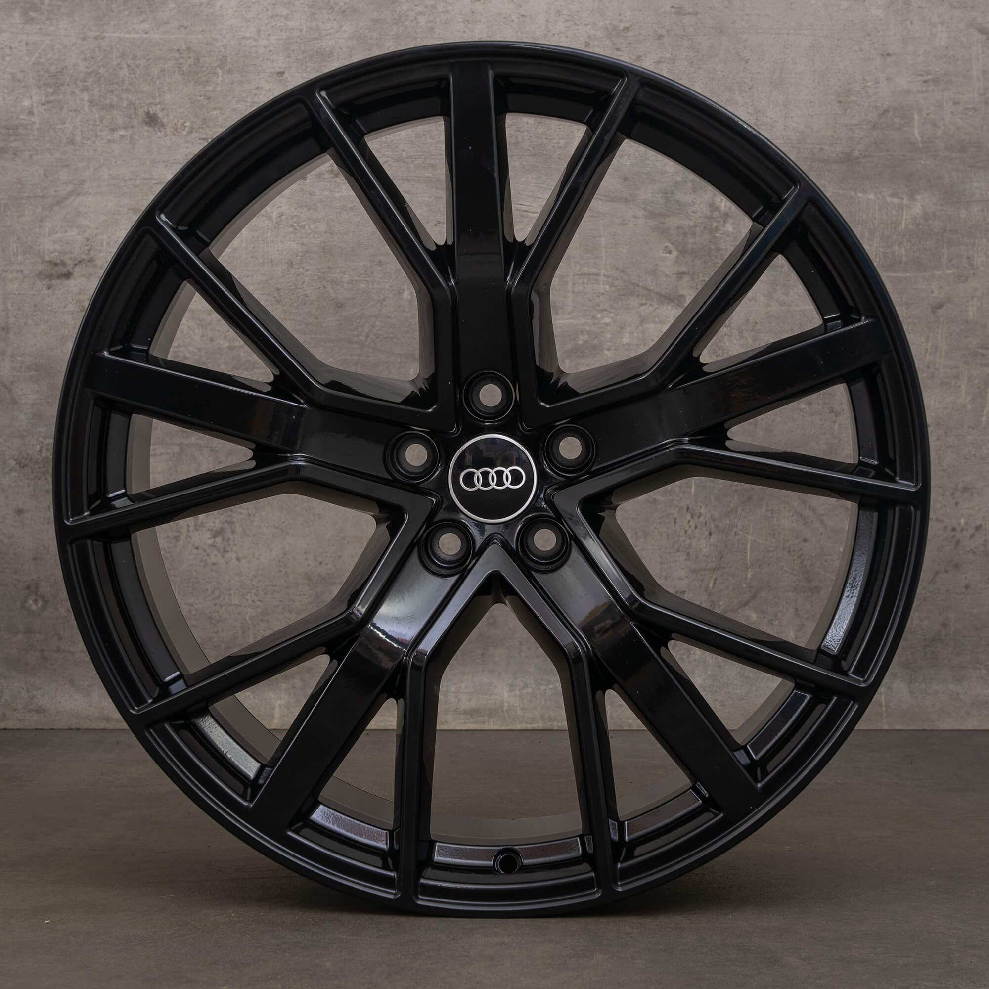 OEM Audi RS6 4G C7 21 inch rims Performance 4G0601025CJ black gloss aluminum