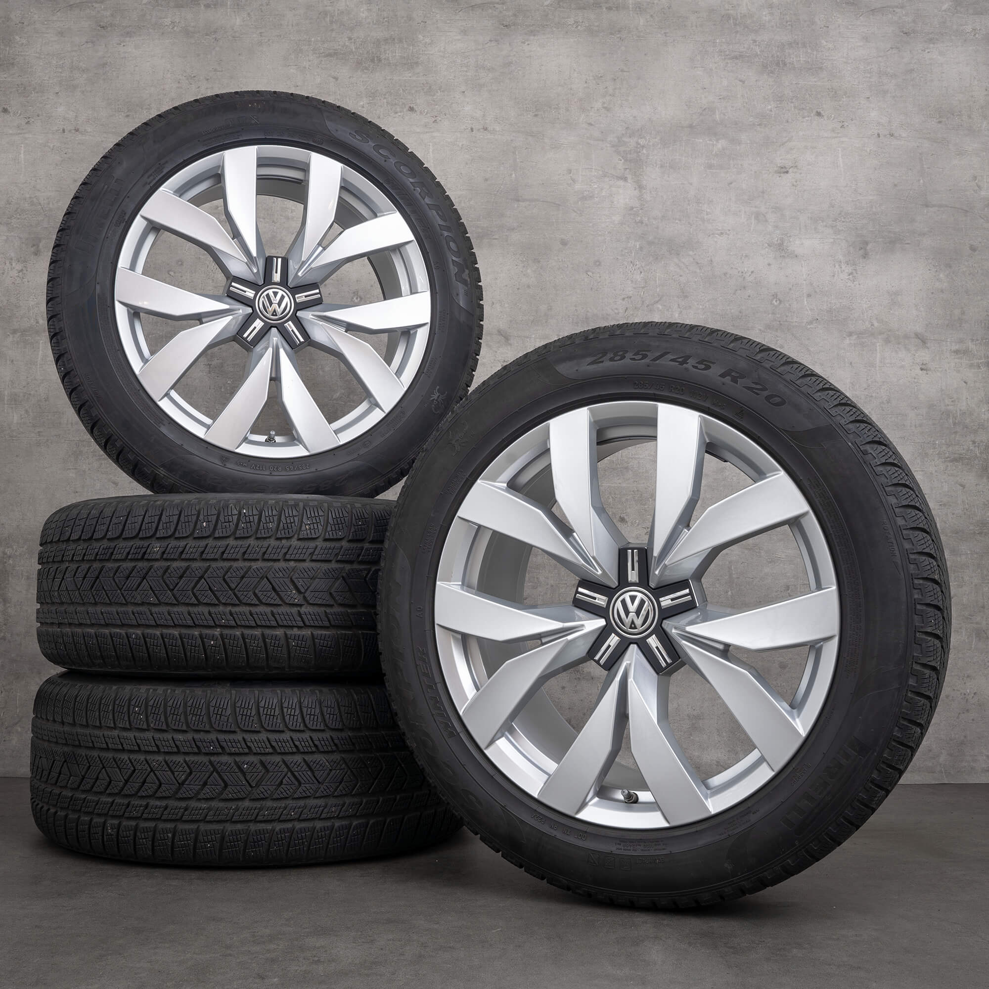 Rodas de inverno VW Touareg III CR, pneus Montero, jantes 20 polegadas