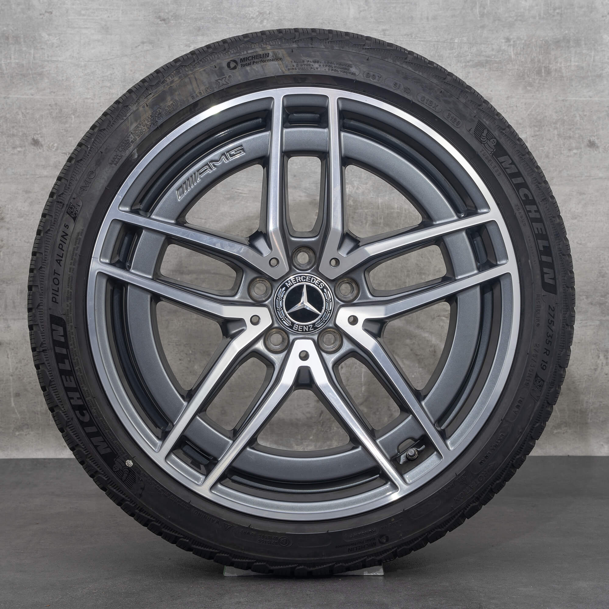 Genuine Mercedes Benz E-Class AMG winter wheels 19 inch W213 S213 C238 A238 rims DOT 22 A2134016700 A2134016800 himalaya grey glossy turned