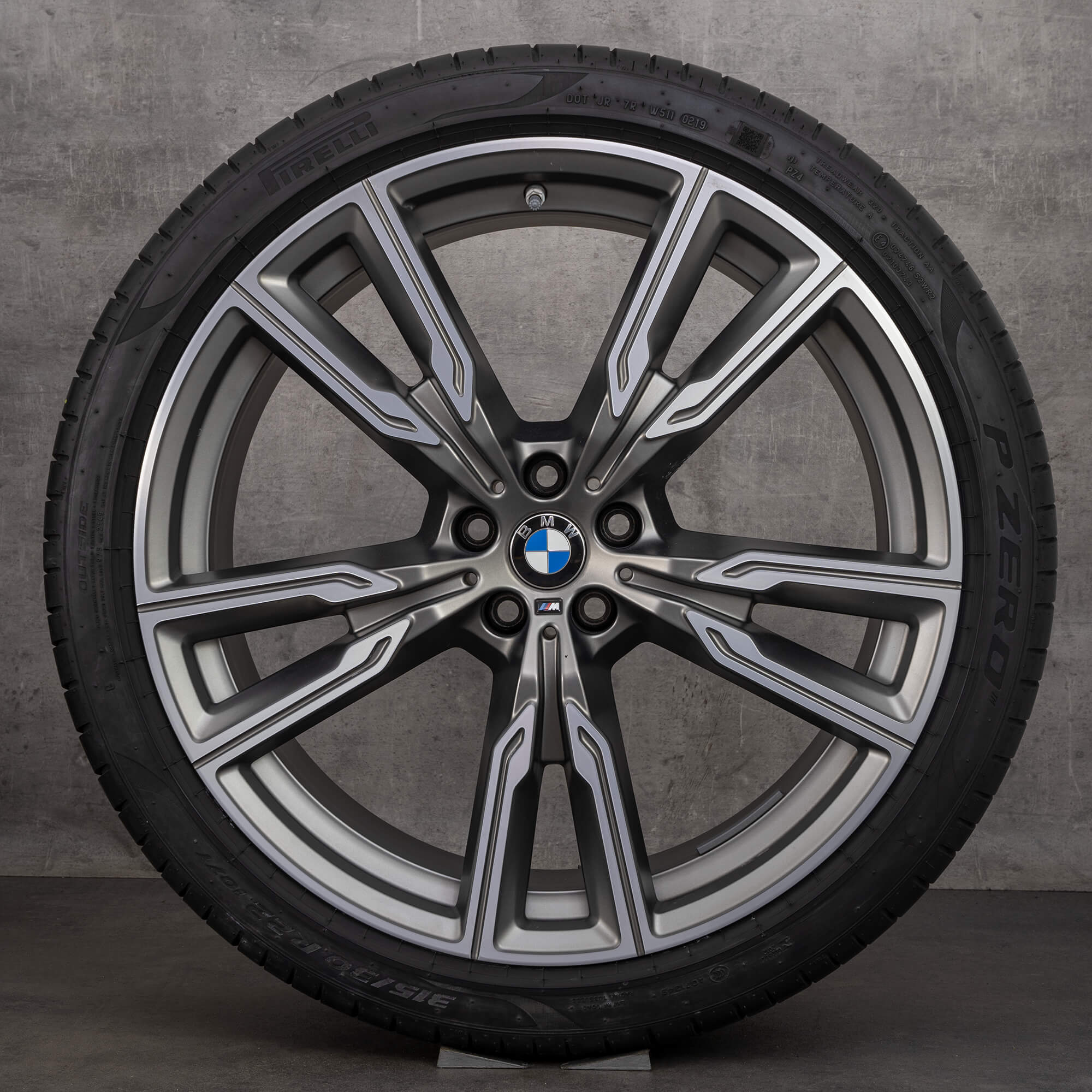 BMW 22 inch rims X5 G05 X6 G06 styling M747 summer tires wheels alloy rims