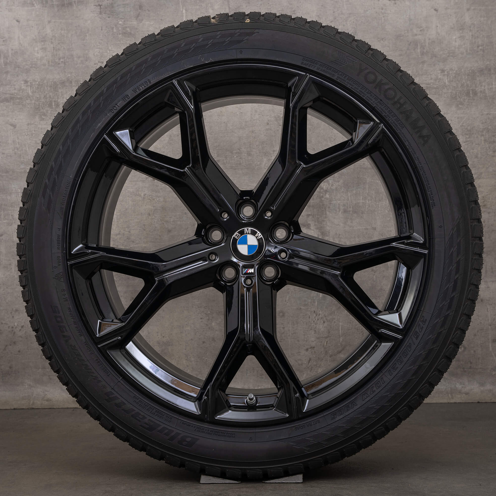 Pneus de inverno originais BMW X5 G05 X6 G06 jantes 21 polegadas 741 M rodas