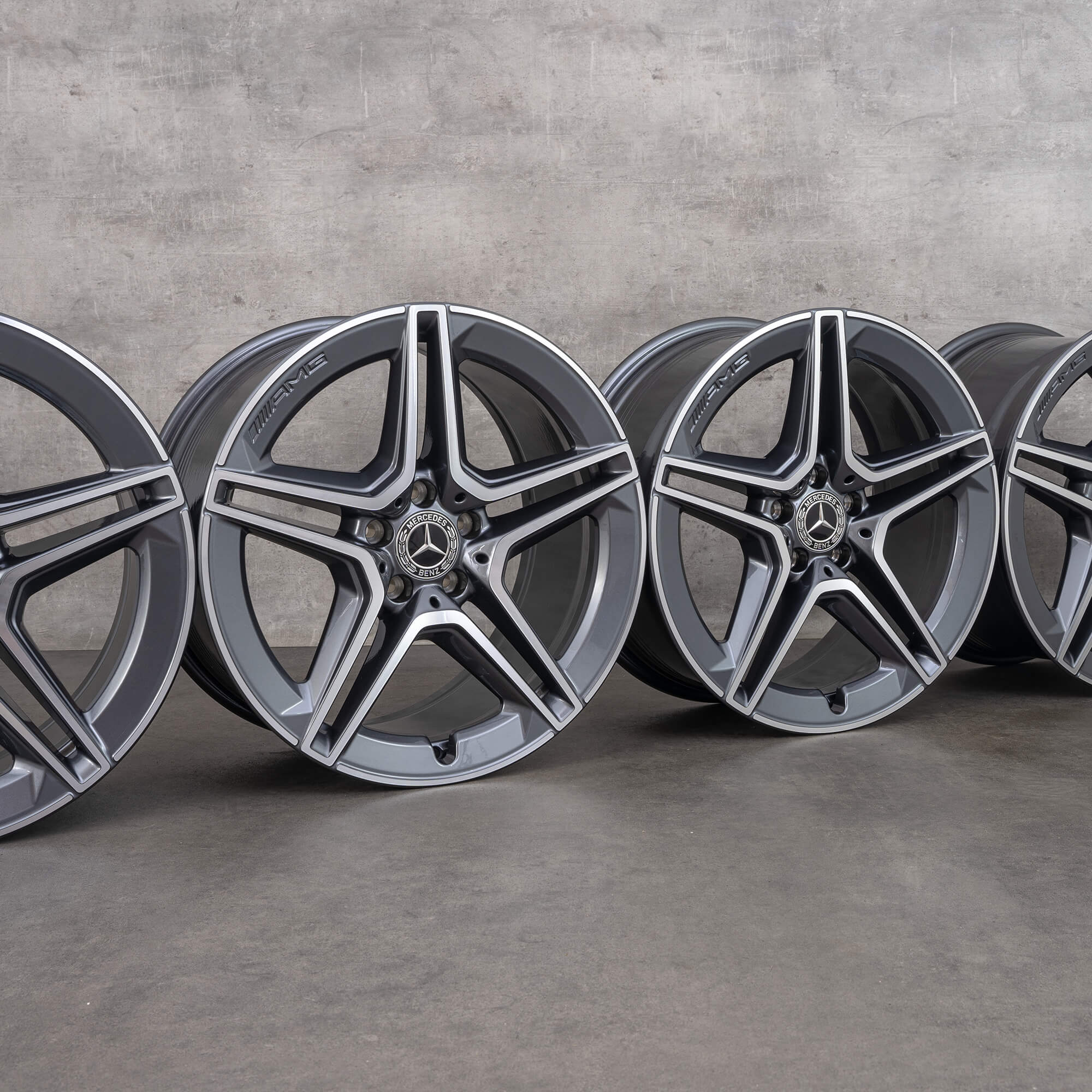 Jante Mercedes AMG 19 inch S-Class W223 X223 V223 jante aluminiu gri himalaya