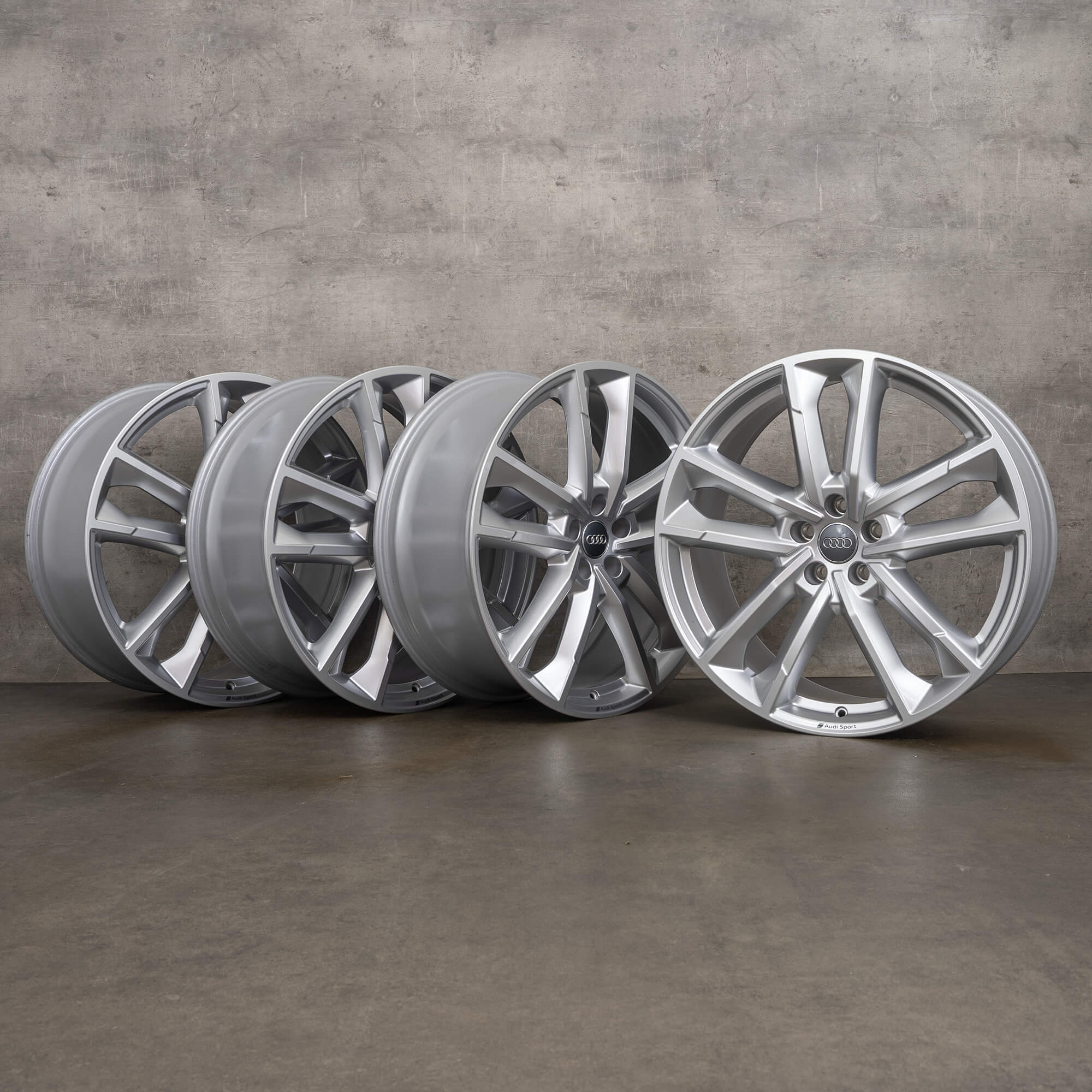 OEM Audi A6 S6 4K C8 21 inch rims 4K0601025AE silver