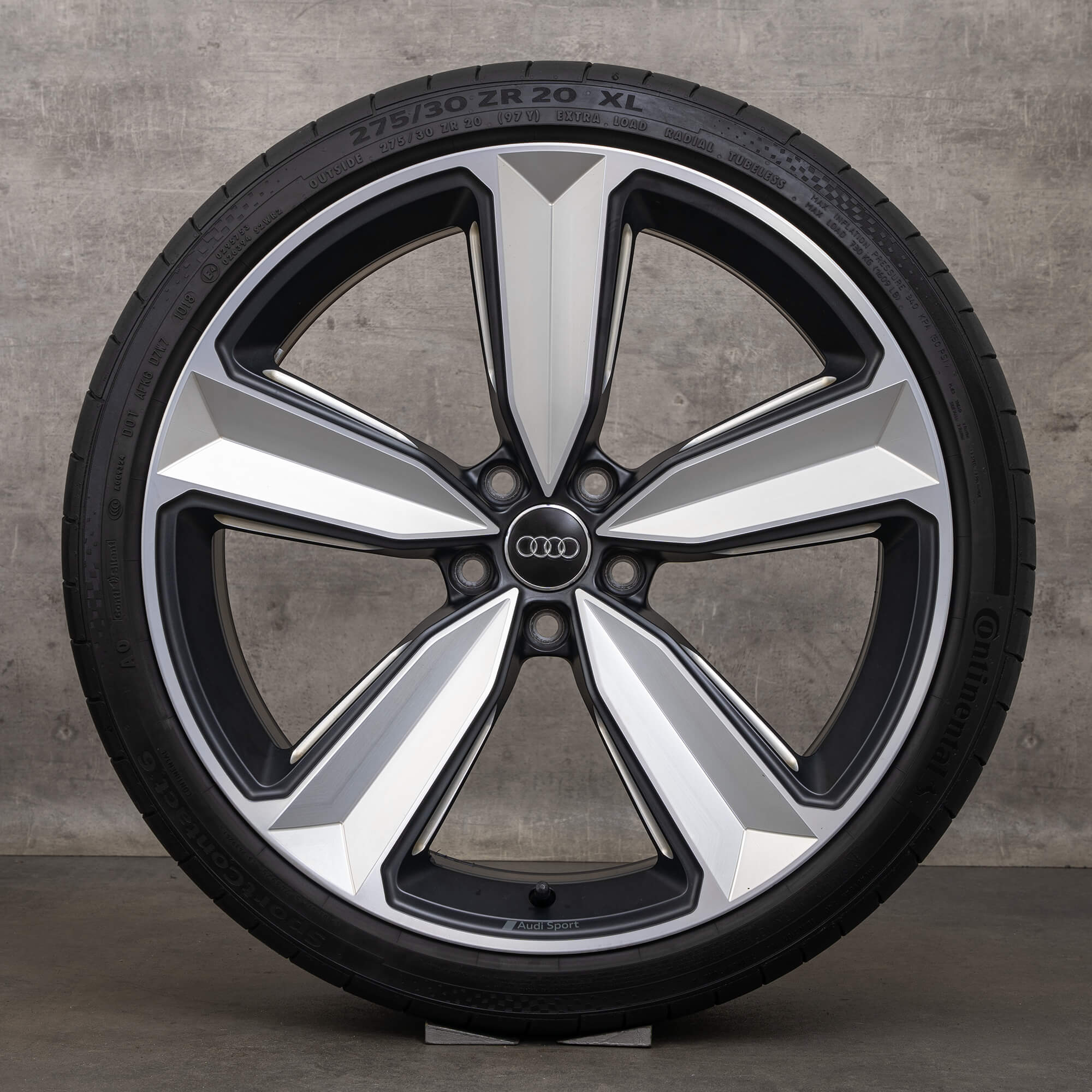 OEM Audi RS4 B9 8W RS5 F5 summer wheels 20 inch rims Peak tires 8W0601025CS