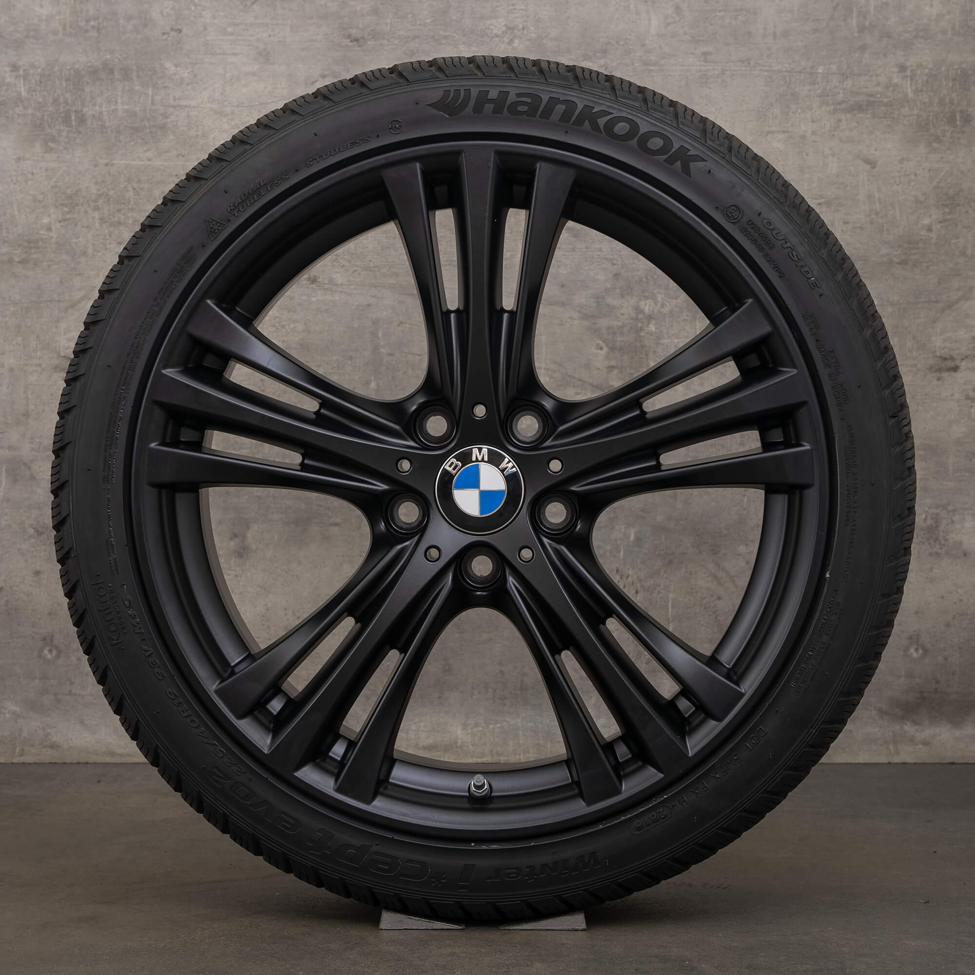 BMW 3 Serie F30 F31 4 F32 F33 F36 19 inch winterwielen styling 407 velgen winterbanden 6857565 zwart gelakt