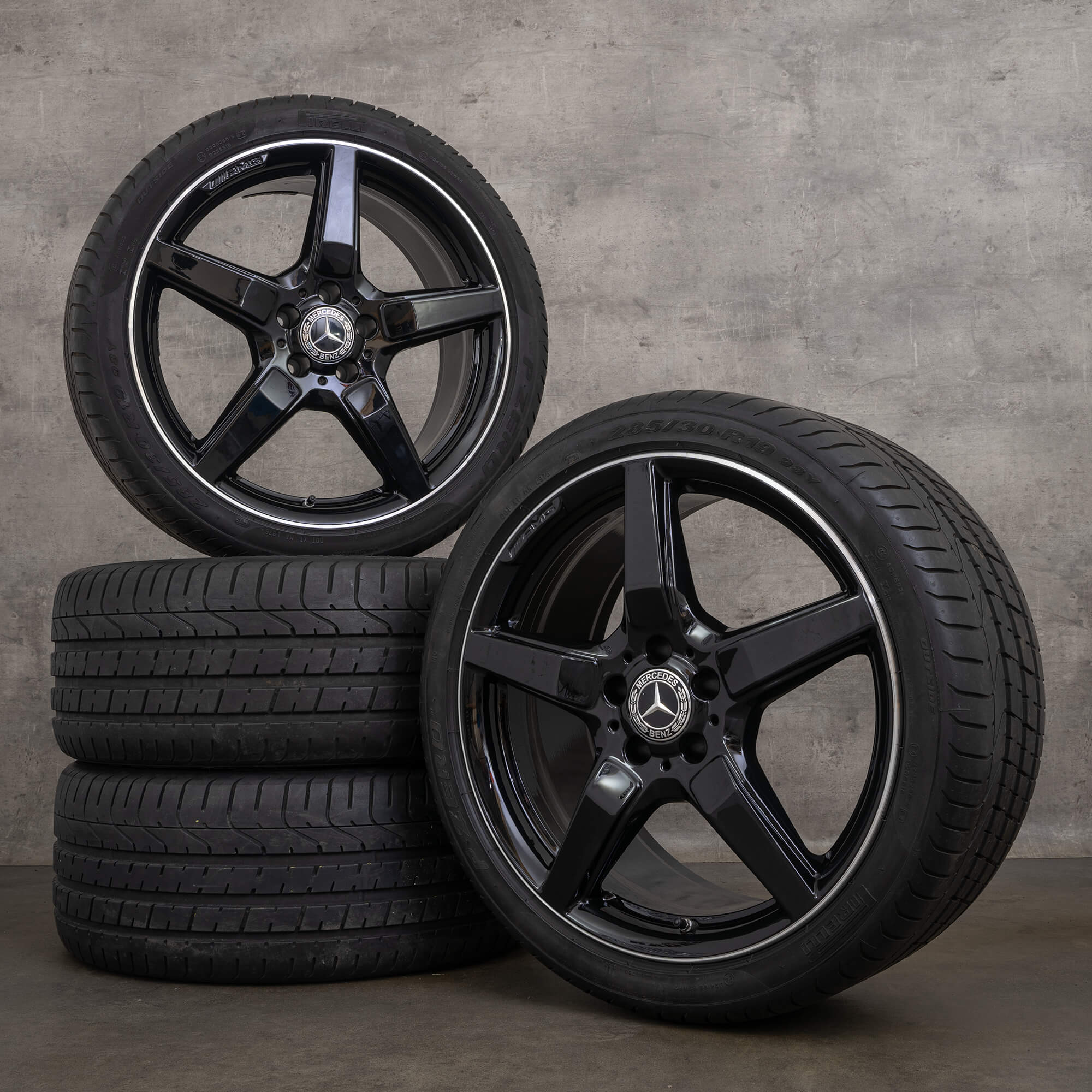 OEM AMG Mercedes CLS C218 X218 19 inch summer tires rims A2184011702