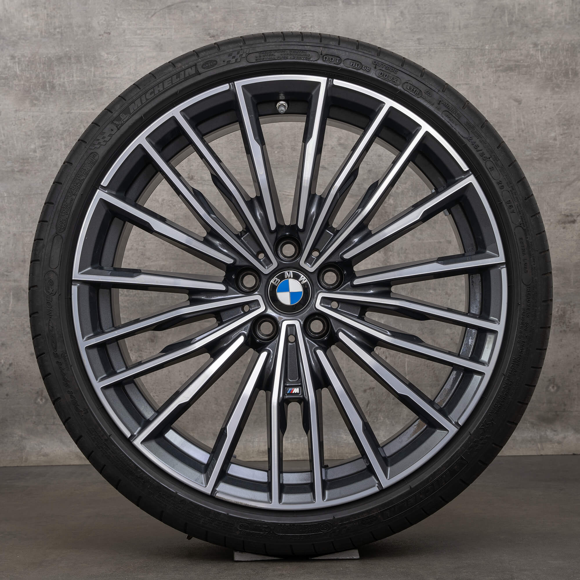 BMW Seria 8 G14 G15 G16 jante de vara 20 inch anvelope 729 M aluminiu