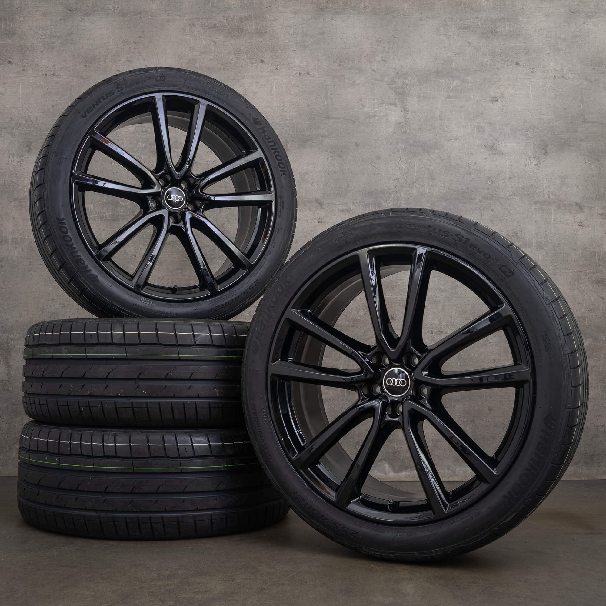 Llantas originales Audi Q5 SQ5 FY 21 pulgadas neumáticos de invierno Avius 80A601025BG negro alto brillo